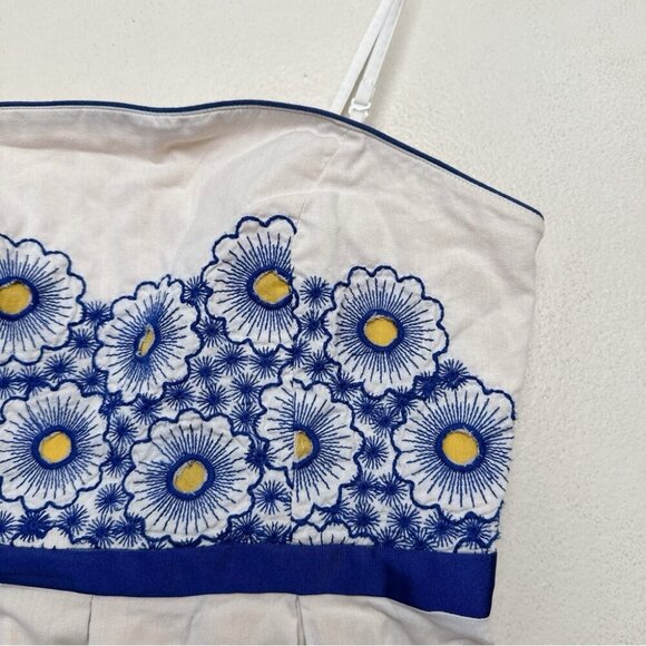 Anthropologie By Moulinette Soeurs Womens 4 Forget-me-not Cold Shoulder Dress - Picture 6 of 13